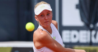 July 24, 2023, Hamburg, Hamburg, Germany: POLINA KUDERMETOVA in action during the HAMBURG EUROPEAN OPEN - Hamburg - Womens Tennis, WTA250 || 273399_0019 1st 2nd ball Clay court day europe Germany hamburg ladies match of Outdoor PRESS QUALIFYING Singles sports tenis tennis the Tournament Turnier WINNER WOMENS WTA WTA250 zagency zcontractphotographer zlast24 zselect zsports ZTENNIS Zuma ZUMAPRESS.com zwire