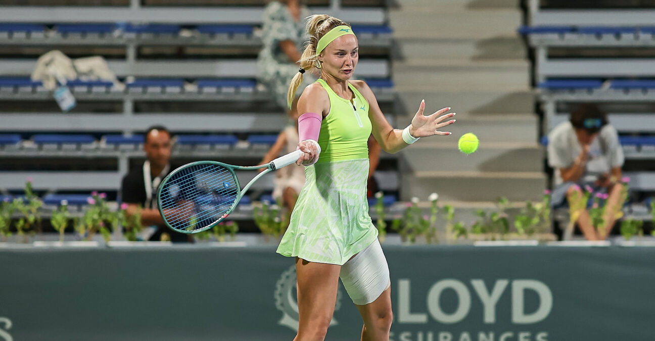 September 12, 2024, Monastir, Monastir, Tunisia: Rebecca Sramkova of Slovakia in action, returns with forehand during the 2024 Jasmin Open Monastir - Womens Tennis, WTA250 || 296750_0063 3 Africa ball court day Draw hard hardcourt ladies Main NORTH Outdoor PRESS Singles sports tag tenis tennis Tournament TUNISIA Turnier WOMENS WTA WTA250 zagency zcontractphotographer zlast24 zselect zsports ZTENNIS Zuma ZUMAPRESS.com zwire