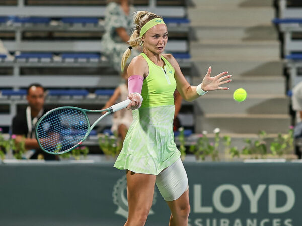 September 12, 2024, Monastir, Monastir, Tunisia: Rebecca Sramkova of Slovakia in action, returns with forehand during the 2024 Jasmin Open Monastir - Womens Tennis, WTA250 || 296750_0063 3 Africa ball court day Draw hard hardcourt ladies Main NORTH Outdoor PRESS Singles sports tag tenis tennis Tournament TUNISIA Turnier WOMENS WTA WTA250 zagency zcontractphotographer zlast24 zselect zsports ZTENNIS Zuma ZUMAPRESS.com zwire