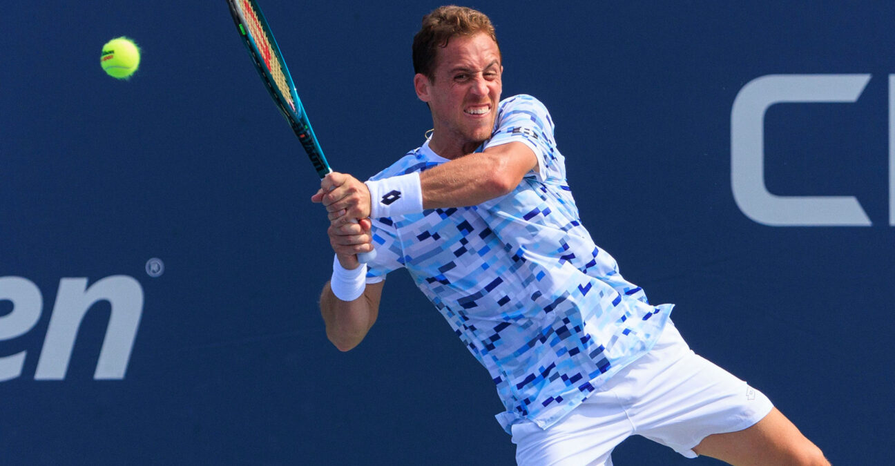 August 26, 2024, Flushing Meadows, New York, USA: Roberto Carballes Baena during Day 1 of his match against Jan Choinski in the 2024 US Open held at the USTA Billie Jean King National Tennis Center on MondayAugust 26, 2024 in the Flushing neighborhood of the Queens borough of New York City. || 295825_0014 Arthur Billie center court jean KING NATIONAL open PRESS STADIUM tennis tennis; us zagency zlast24 zselect Zuma ZUMAPRESS.com zwire