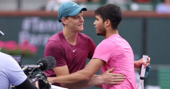 Carlos Alcaraz defeated Jannik Sinner at the BNP Paribas Open at Indian Wells || 260588_0129