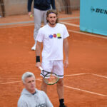 Stefanos Tsitsipas (Gre) with his father