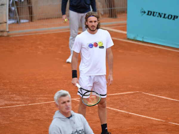 Stefanos Tsitsipas (Gre) with his father