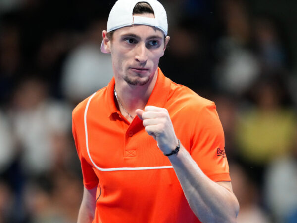 Ugo Humbert (FRA), SEPTEMBER 29, 2024 - Tennis : Singles Quarterfinal match at Ariake Colosseum during Kinoshita Group Japan Open Tennis Championships 2024 in Tokyo, Japan. || 297816_0016