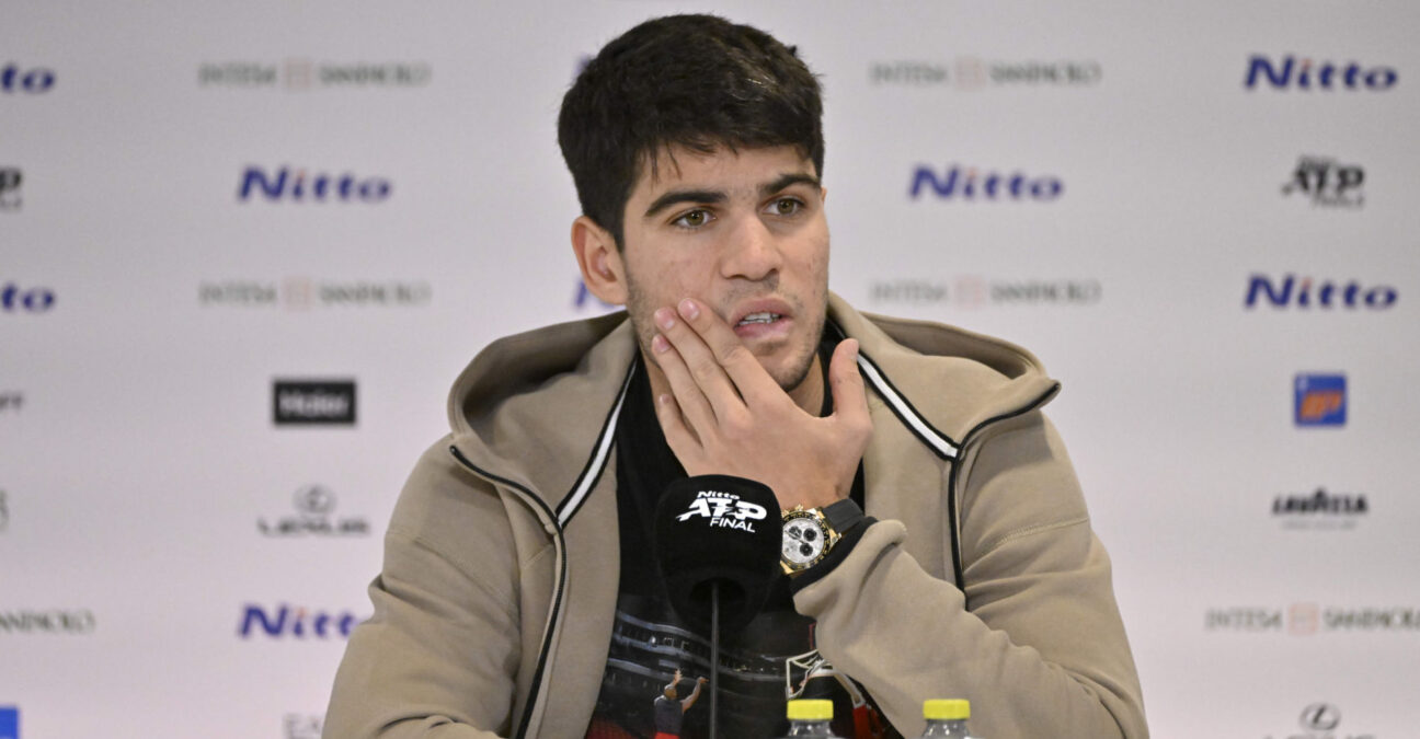 Tennis - Nitto Atp Finals Torino 2023 - Carlos Alcaraz - Espagne - Press conference || 279893_0099