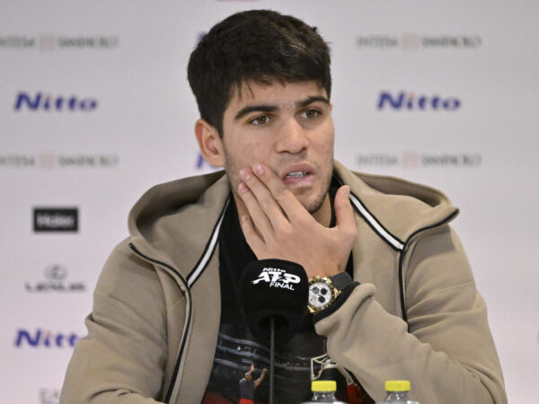 Tennis - Nitto Atp Finals Torino 2023 - Carlos Alcaraz - Espagne - Press conference || 279893_0099