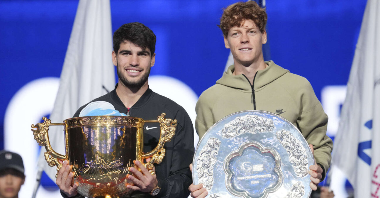 Carlos Alcaraz and Jannik Sinner, China Open, 2024