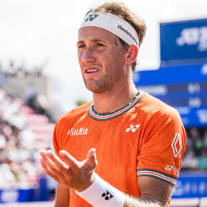 July 17, 2024, Bastad Sweden: 240717 Casper Ruud of Norway looks dejected and during day 3 of the Nordea Open on July 17, 2024 in Bastad. .COP 273 / NO0287.tennis atp 250 nordea open bbeng depp || 293625_0016 PRESS zagency zlast24 zselect zsports Zuma ZUMAPRESS.com zworld