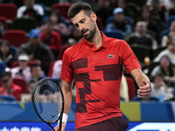 SHANGHAI, CHINA - OCTOBER 08: Novak Djokovic of Serbia competes in the Men s Singles Round of 32 match against Flavio Cobolli of Italy on Day 9 of 2024 Shanghai Rolex Masters at Qi Zhong Tennis Centre on October 8, 2024 in Shanghai, China. PUBLICATIONxNOTxINxCHN Copyright: xZhangxHaohaox 111522613396 || 298323_0030 2024 ATP CHINA competitive EVENT Herren INDIVIDUAL master MASTERS MEHRSPORT Men premiumd quer rolex Shanghai single sport s tennis x0x