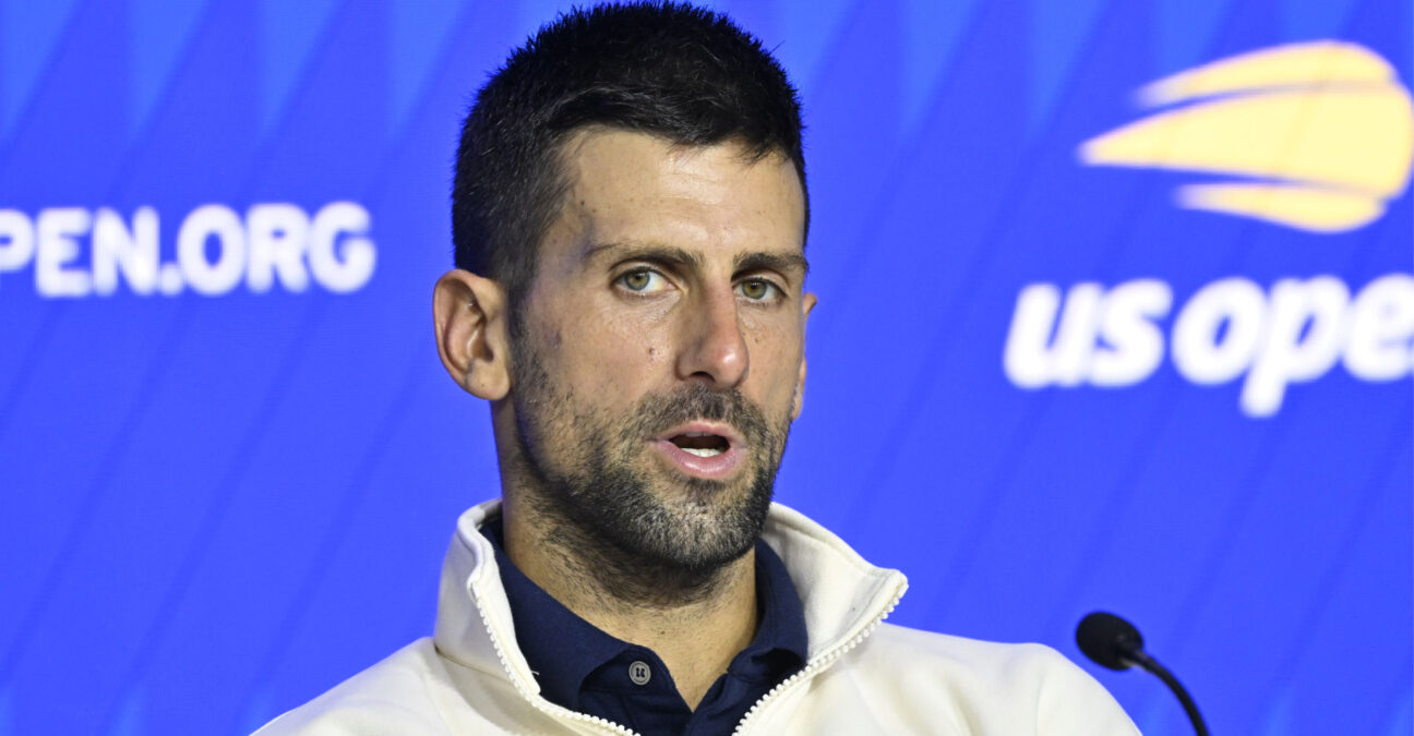 Tennis : Us Open 2024 - Novak Djokovic - Serbie - Press conference || 296036_0119 ITF OPEN TENNIS sport tennis tournoi