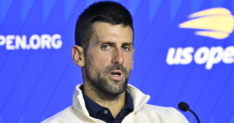 Tennis : Us Open 2024 - Novak Djokovic - Serbie - Press conference || 296036_0119 ITF OPEN TENNIS sport tennis tournoi