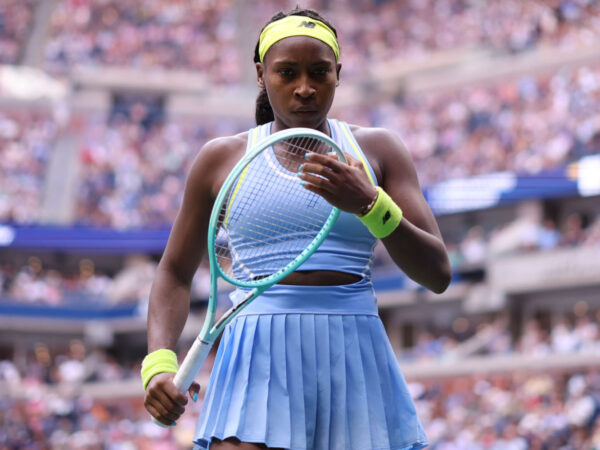 Coco Gauff (USA) losing to Emma Navarro (USA) at the US Open 2024 || 296247_0045