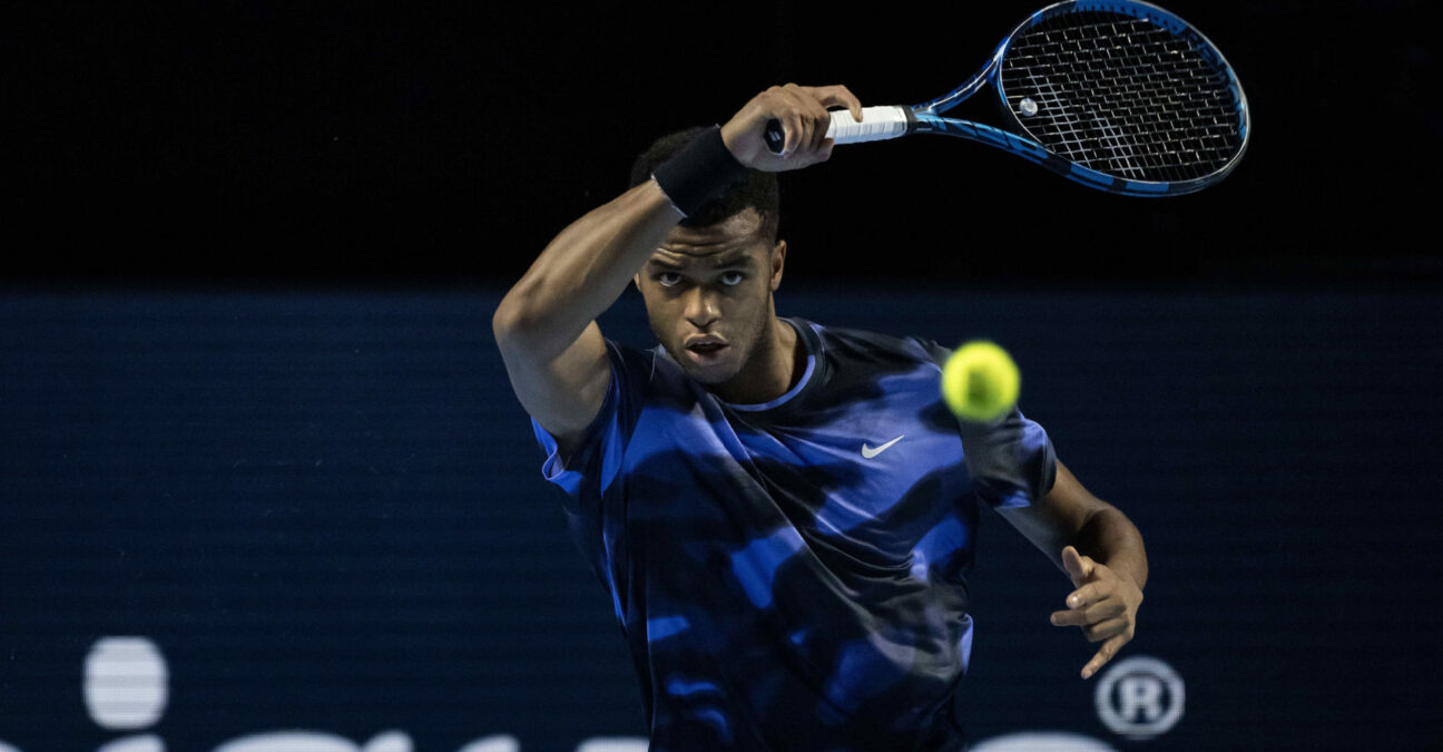 25th October 2024; St. Jakobshalle, Basel, Switzerland; ATP 500 Swiss Indoors Basel Tennis, Day 5; Giovanni Mpetshi Perricard (FRA) in action against Denis Shapavalov (CAN) in the quarter finals || 299338_0084 basel SPORTING sports SWITZERLAND tennis TOUR