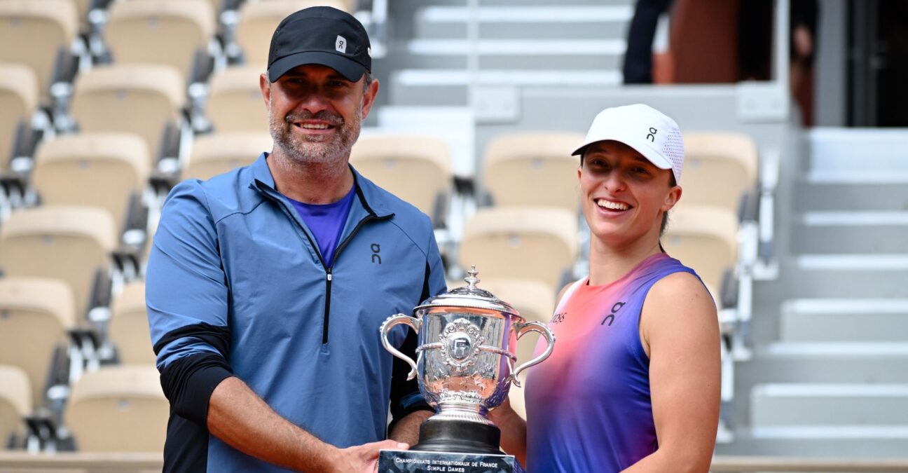 Iga Swiatek et Tomasz Wiktorowski - Roland-Garros 2023