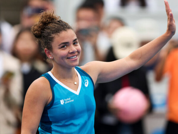 WUHAN, CHINA - OCTOBER 10: Jasmine Paolini of Italy reacts in the Women s Singles Round of 16 match against Erika Andreeva of Russia on day five of 2024 Wuhan Open at Optics Valley International Tennis Center on October 10, 2024 in Wuhan, Hubei Province of China. PUBLICATIONxNOTxINxCHN Copyright: xVCGx 111522995772 || 298389_0034 2024 CHINA MEHRSPORT open premiumd province quer Singles sport tennis Women WUHAN x0x