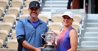 Iga Swiatek and Tomasz Wiktorowski, Roland-Garros 2024