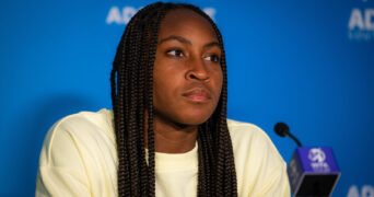 January 4, 2022, ADELAIDE, AUSTRALIA: Cori Gauff of the United States talks to the media after the first round of the 2022 Adelaide International WTA 500 tennis tournament || 216926_0055 2022 ADELAIDE Australia international PRESS sport tennis WTA zagency zlast24 zselect ZSPORT ZTENNIS Zuma ZUMAPRESS.com zwire