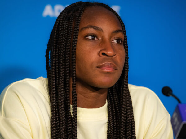 January 4, 2022, ADELAIDE, AUSTRALIA: Cori Gauff of the United States talks to the media after the first round of the 2022 Adelaide International WTA 500 tennis tournament || 216926_0055 2022 ADELAIDE Australia international PRESS sport tennis WTA zagency zlast24 zselect ZSPORT ZTENNIS Zuma ZUMAPRESS.com zwire