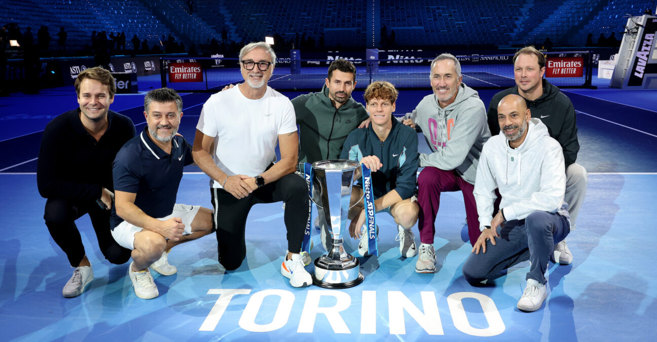 Jannik Sinner and his staff, ATP Finals 2024