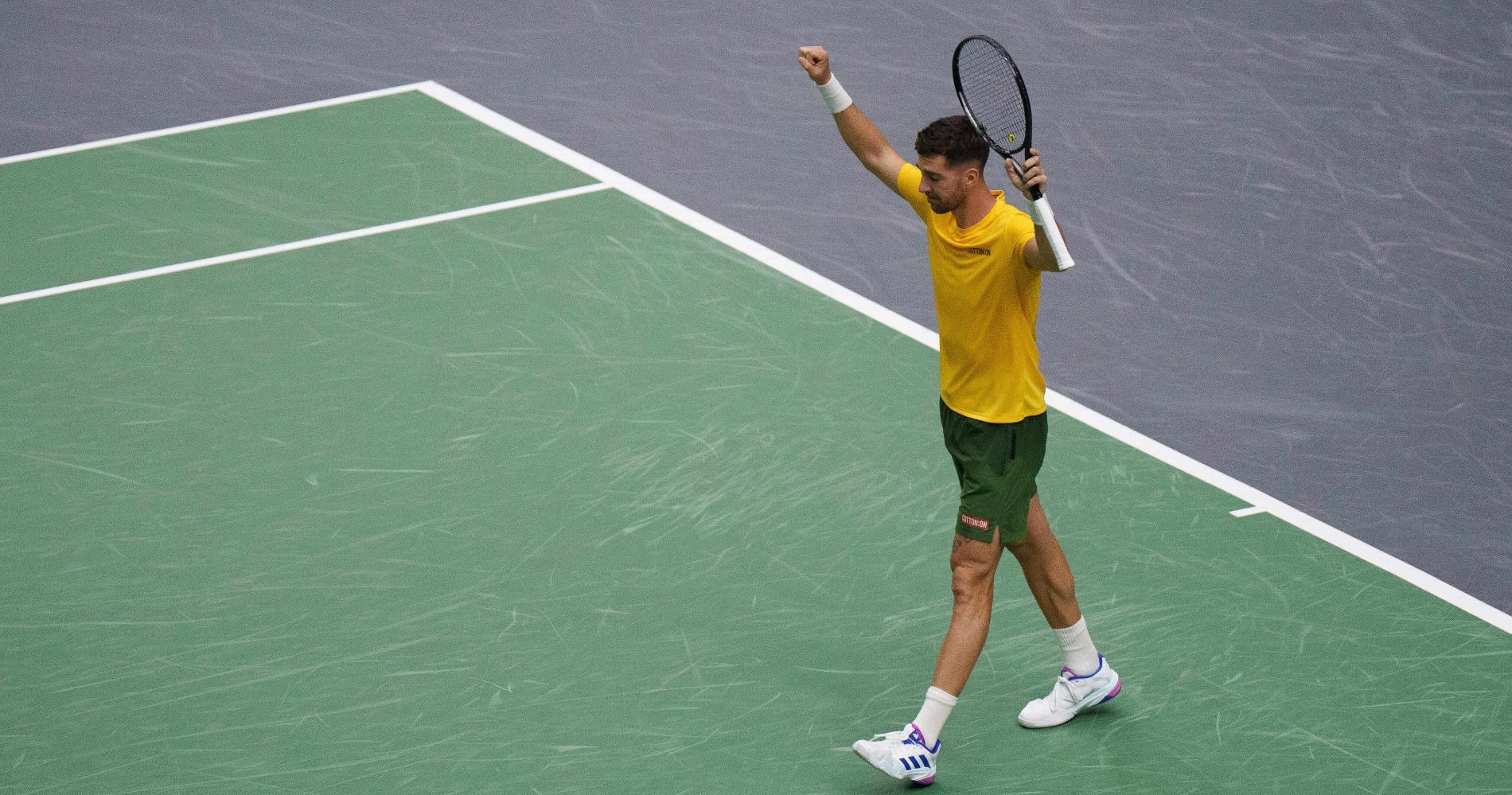 Davis Cup Kokkinakis upsets debutant Shelton to give Australia lead against USA in quarter