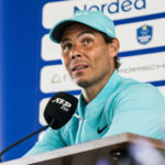 July 15, 2024: 240715 Rafael Nadal of Spain during a press conference of Nordea Open on July 15, 2024 in BÃ¥stad. .Photo: Niclas JÃ¶nsson / BILDBYRÃ…N / COP 273 / NO0283.tennis atp 250 nordea open press conference bbeng