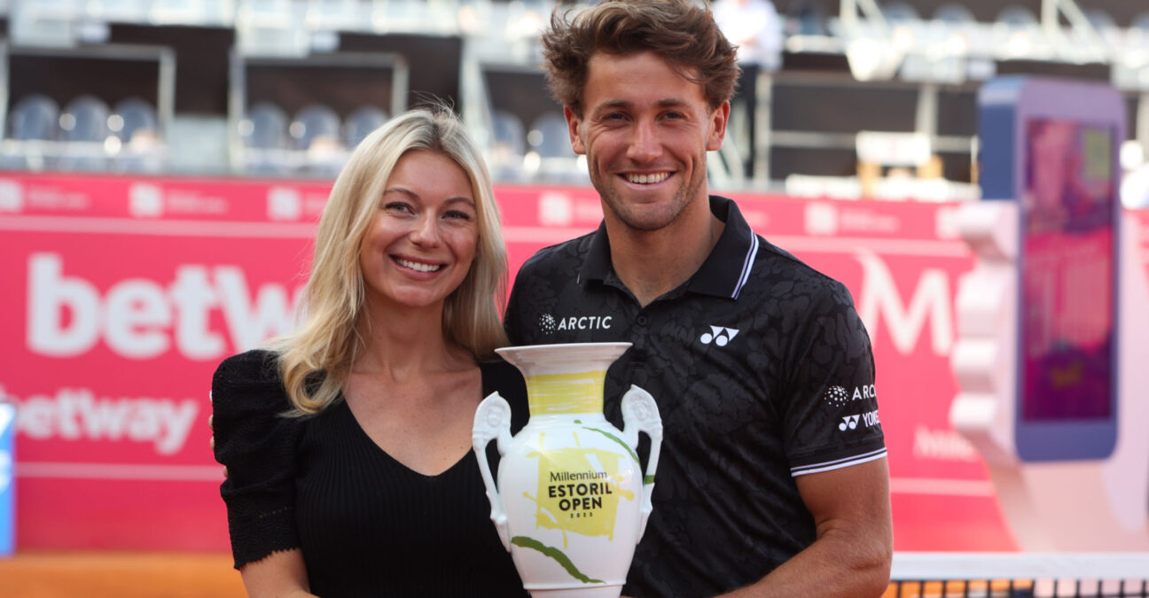 Casper Ruud and girlfriend, Estoril 2023