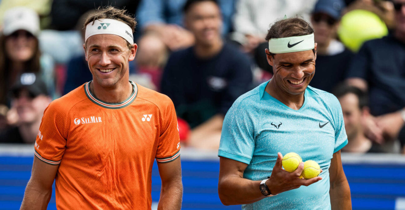 Casper Ruud and Rafael Nadal, Bastad 2024