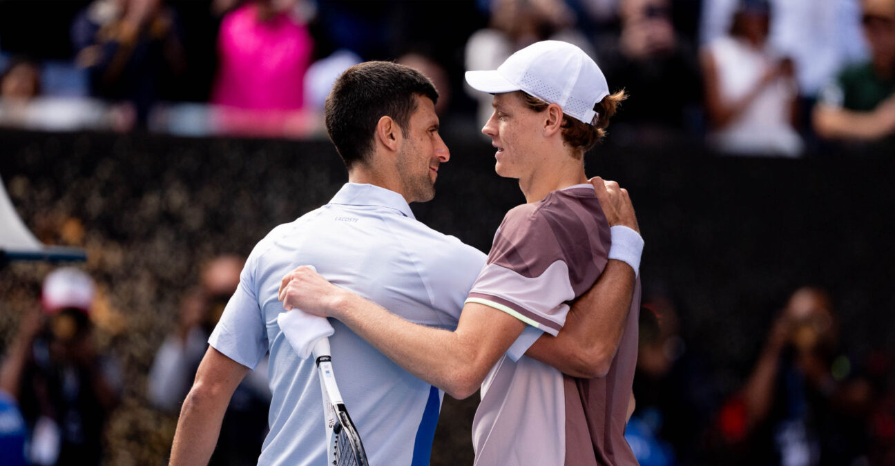 Jannik Sinner and Novak Djokovic, Australian Open 2024