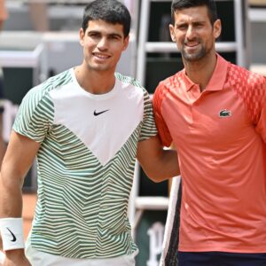 Carlos Alcaraz and Novak Djokovic