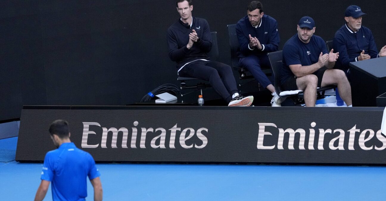 Novak Djokovic and his team