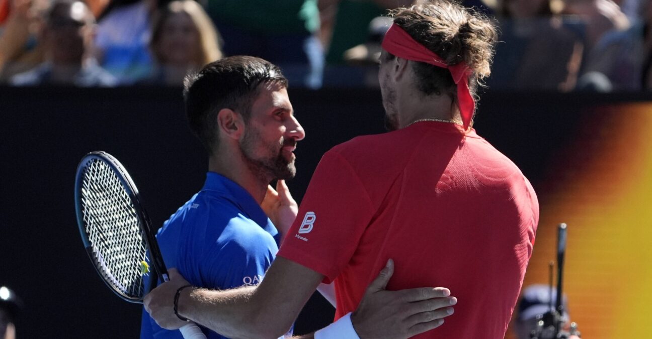 Novak Djokovic and Alexander Zverev