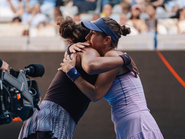 Belinda Bencic and Noami Osaka, Australia Open 2025