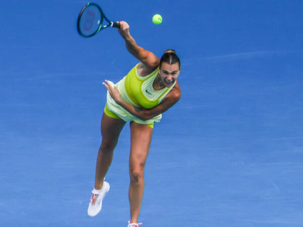 Aryna Sabalenka serve Australian Open