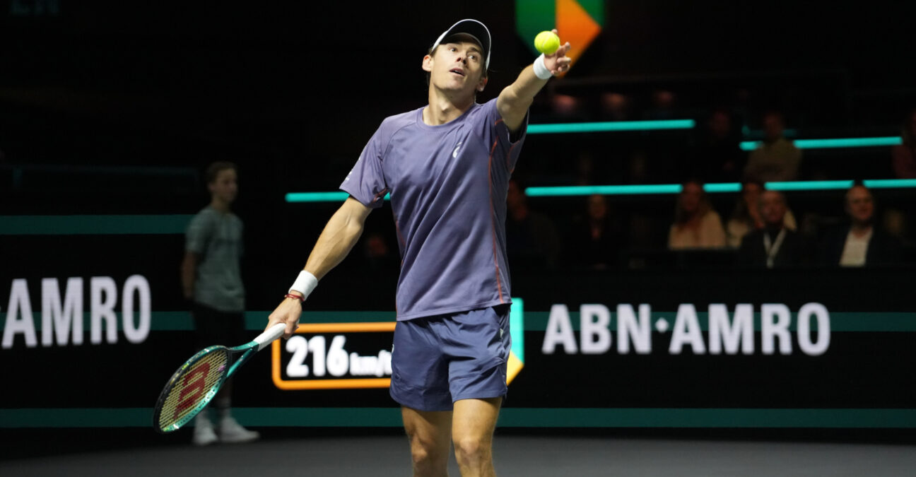 Alex de Minaur of Australie during the ABN AMRO Open 2025, ATP 500 Tennis 8eme finale event on 6 February 2025 in Rotterdam, Netherlands - Photo Laurent Lairys / PsnewZ