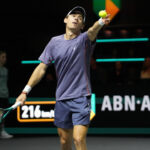 Alex de Minaur of Australie during the ABN AMRO Open 2025, ATP 500 Tennis 8eme finale event on 6 February 2025 in Rotterdam, Netherlands - Photo Laurent Lairys / PsnewZ