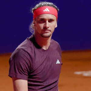 Alexander Zverev of Germany looks towards his box during the quarter finals match against Francisco Cerundolo at IEB Argentina Open 2025 at Buenos Aires Lawn Tennis Club February 14, 2025 in Buenos Aires, Argentina. Photo by Camilla Stolen, Imago Buenos Aires Argentina L1120683