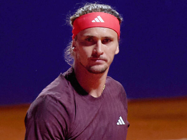 Alexander Zverev of Germany looks towards his box during the quarter finals match against Francisco Cerundolo at IEB Argentina Open 2025 at Buenos Aires Lawn Tennis Club February 14, 2025 in Buenos Aires, Argentina. Photo by Camilla Stolen, Imago Buenos Aires Argentina L1120683