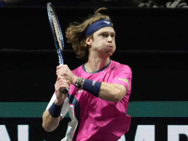 Andrey Rublev of Russia reacts during the ABN AMRO Open 2025, ATP 500 Tennis event on 7 february 2025 in Rotterdam, Netherlands. Photo Laurent Lairys / Psnewz