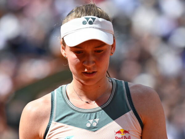 Elena RYBAKINA (KAZ) looks dejected during the 2024 French Open at Roland Garros on June 5, 2024 in Paris, France. ( Photo by federico pestellini ) -