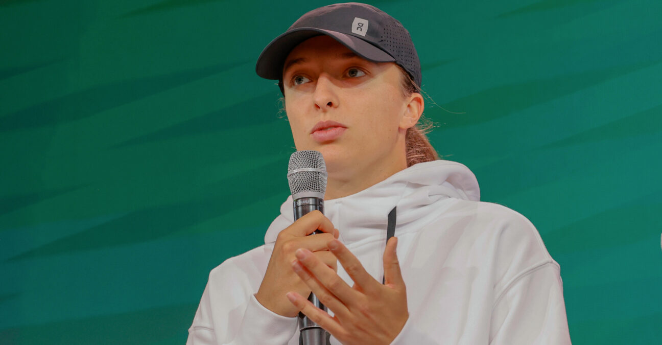 May 23, 2024, Paris, Paris, France: Iga Swiatek (Roland Garros 2023 winner) during the draw of Roland Garros 2024, at Roland Garros Stadium - on May 23 2024.Paris - France