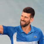 Novak Djokovic at the 2025 Australian Open