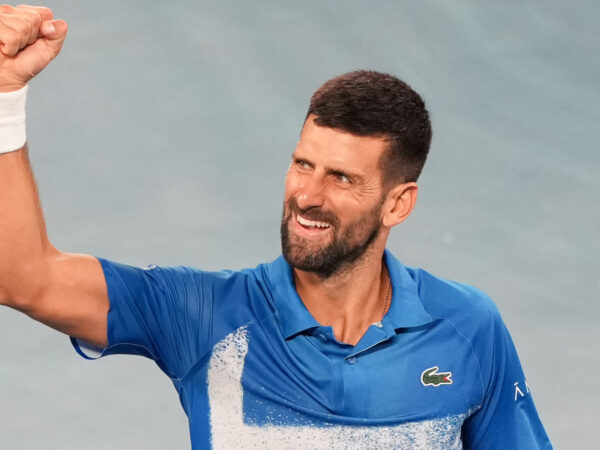 Novak Djokovic at the 2025 Australian Open