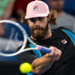 2025-01-12 2025 Australian Open - Day 1 MELBOURNE, AUSTRALIA - JANUARY 12: Reilly Opelka of United States of America during Day 1 of the Australian Open at Melbourne Park on January 12, 2025 in Melbourne, Australia. Photo by Andy Cheung/BSR Agency Melbourne Australia Content not available for redistribution in The Netherlands directly or indirectly through any third parties. Copyright: xBSRxAgencyx