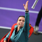 CLUJ-NAPOCA - TRANSYLVANIA OPEN - 4 FEB 2025 Simona Halep of Romania in action against Lucia Bronzetti of Italy during the WTA, Tennis Damen Tour Transylvania Open single match, in Cluj Napoca, Monday 04 February 2025.