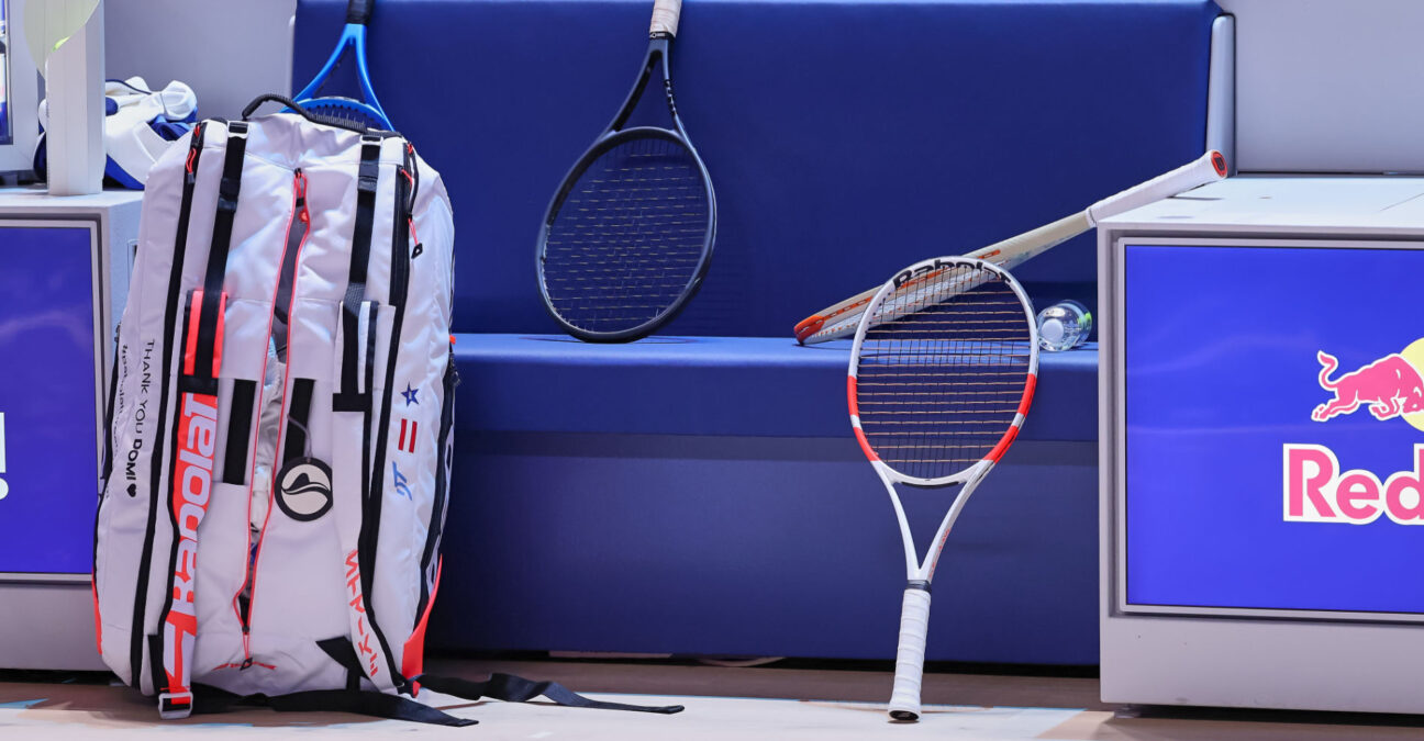 October 20, 2024, Vienna, Vienna, Austria: Impressions, players bench and rackets during the Este Bank Open - ATP500, Mens Tennis