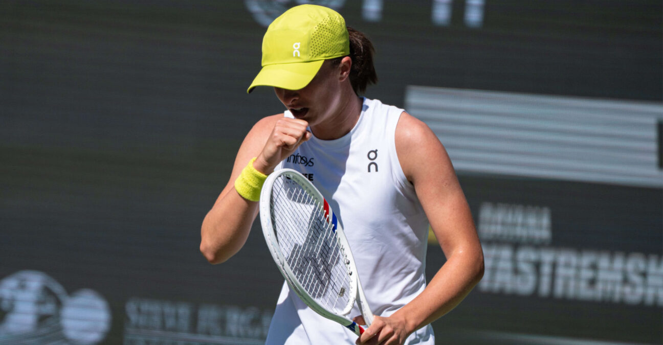 March 09, 2025 - Iga Swiatek from Poland during his third round match against Dayana Yastremska at the BNP Paribas Open in Indian Wells, CA.