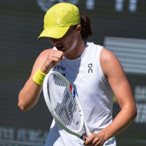 March 09, 2025 - Iga Swiatek from Poland during his third round match against Dayana Yastremska at the BNP Paribas Open in Indian Wells, CA.