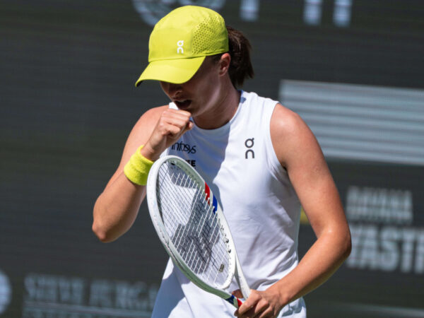 March 09, 2025 - Iga Swiatek from Poland during his third round match against Dayana Yastremska at the BNP Paribas Open in Indian Wells, CA.