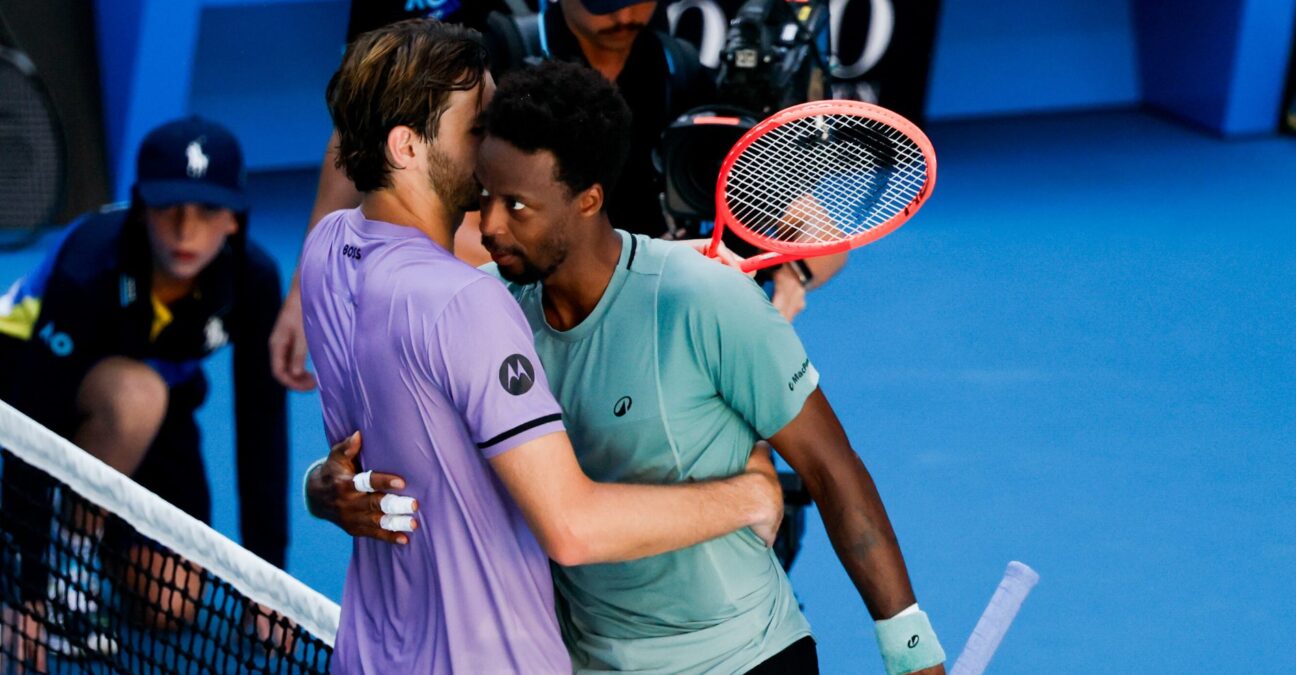 Gael Monfils and Taylor Fritz at the Australian Open 2025