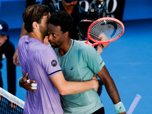 Gael Monfils and Taylor Fritz at the Australian Open 2025